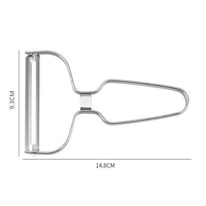 Wide Mouth Stainless Steel Vegetable Peeler And Cabbage Shredder For Fast Prep 3