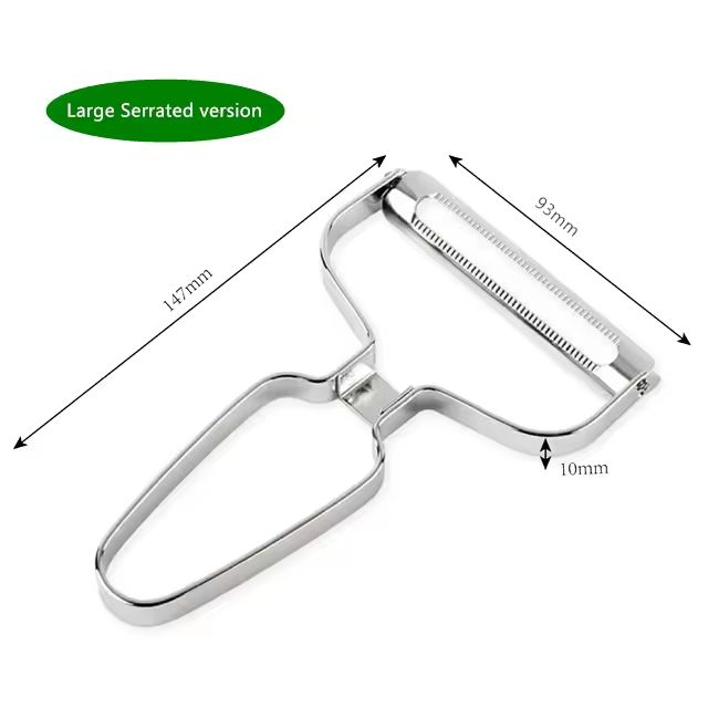Wide Mouth Stainless Steel Vegetable Peeler And Cabbage Shredder For Fast Prep 6