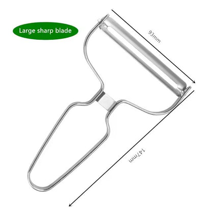 Wide Mouth Stainless Steel Vegetable Peeler And Cabbage Shredder For Fast Prep 7