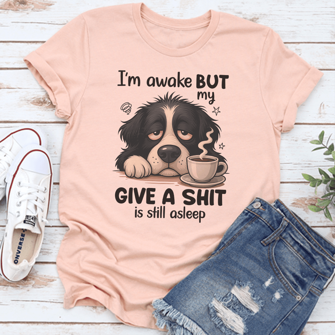 I'm Awake But My Give A S-it Is Still Asleep Tee
