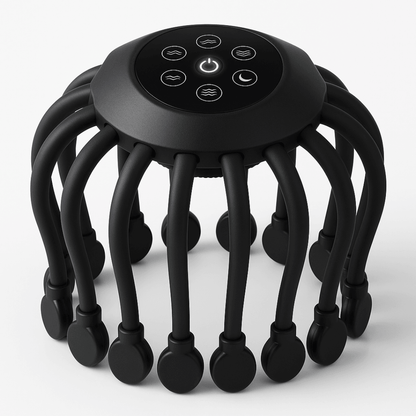 Smart TMS Vibration Scalp Head Massager With Red Light Octopus Massage Machine For Stress Relief 4