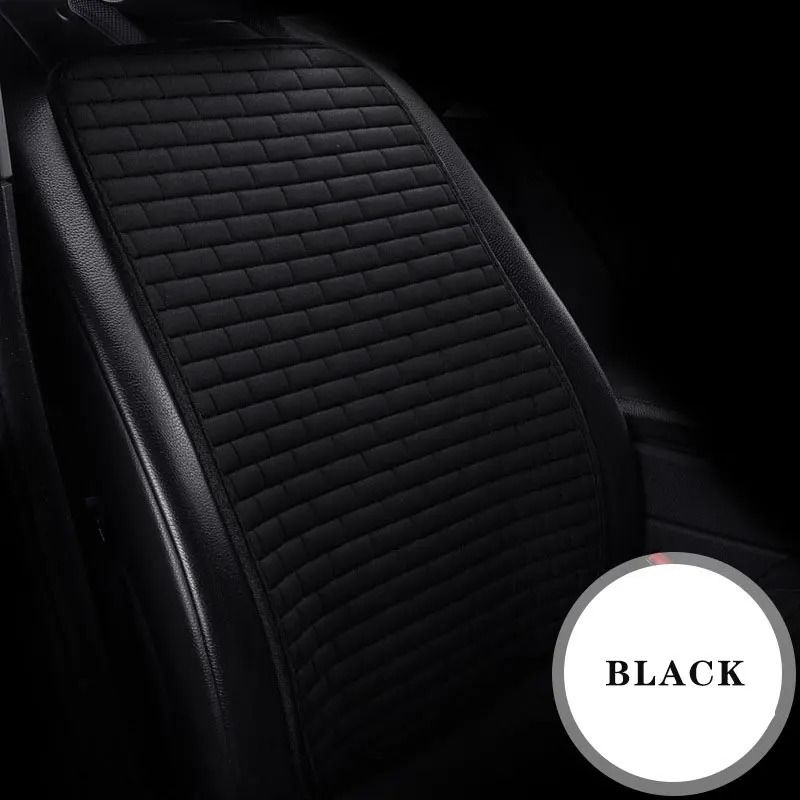 Breathable Flax Car Seat Cushion Front And Rear Auto Seat Protectors With NonSlip Backing 2