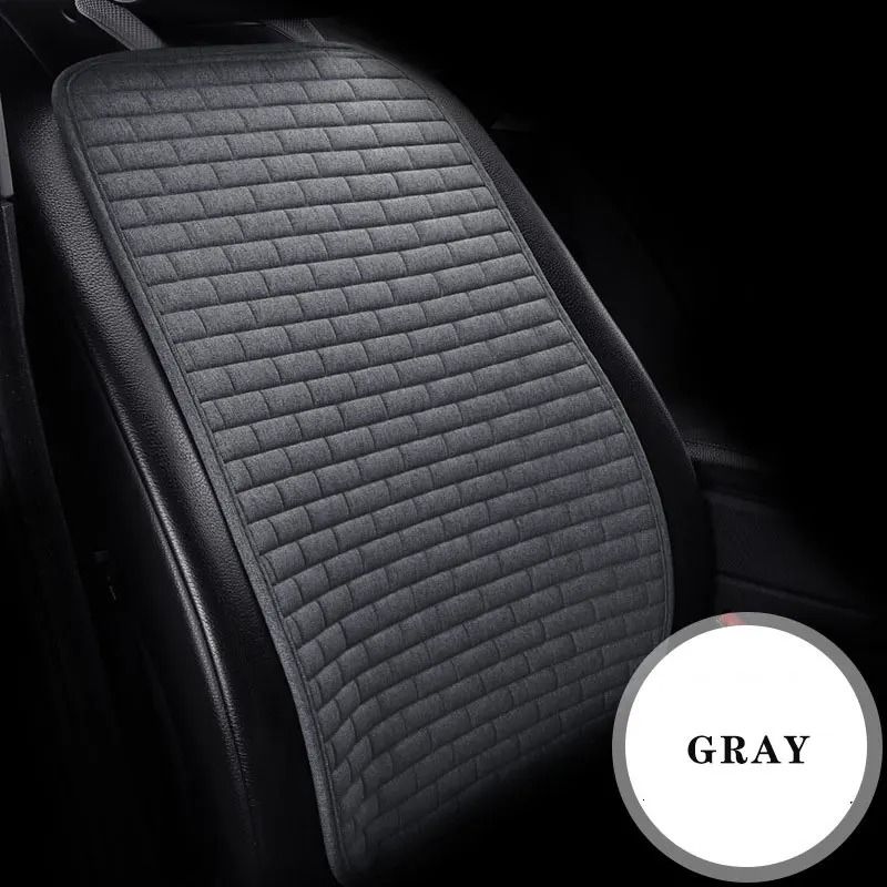 Breathable Flax Car Seat Cushion Front And Rear Auto Seat Protectors With NonSlip Backing 3