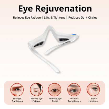 Electric Eye Massager Glasses Relieves Eye Fatigue EMS Red Light Therapy Eye Beauty Instrument For  2