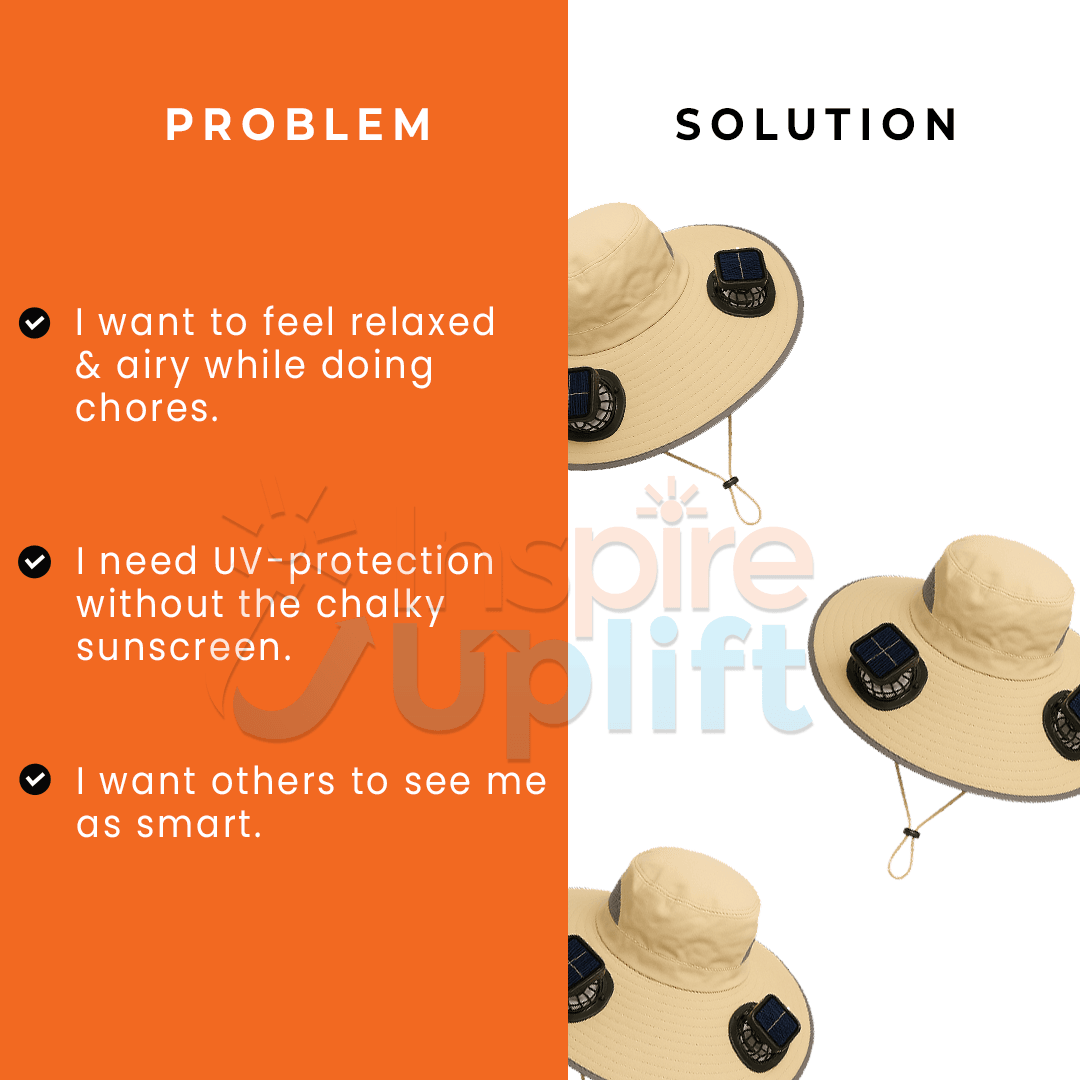 Outdoor Solar Wide Brimme Sun Hat With Fan 3