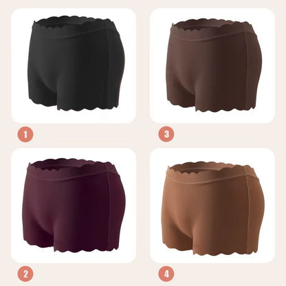 Womens Seamless Silk Satin Panties Wavy Edge Cozy Lingerie Briefs For Everyday Comfort 14