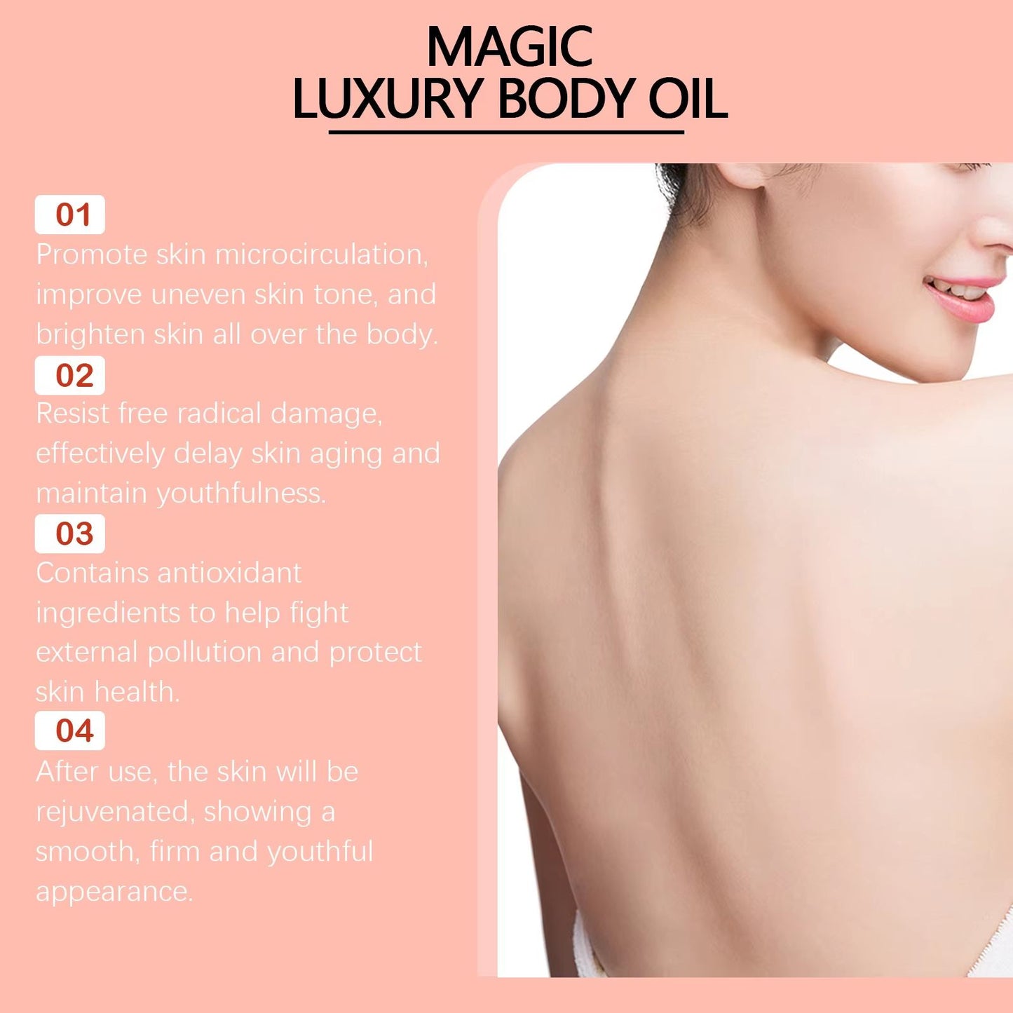 Magic Luxury Body Oil Firming  Deep Moisturizing Treatment For Sagging Skin 7