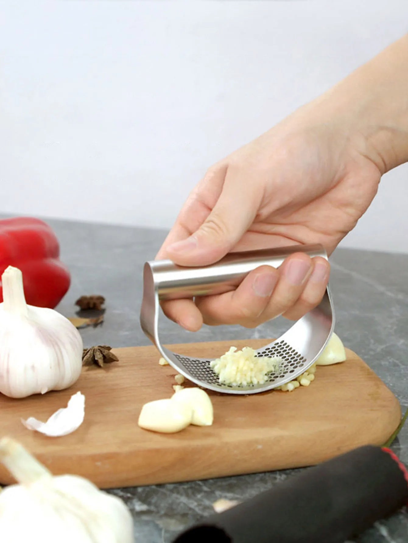 Garlic Crusher Press Manual Stainless Steel Garlic Mincer Kitchen Food Processor Tool For Fruits An 1