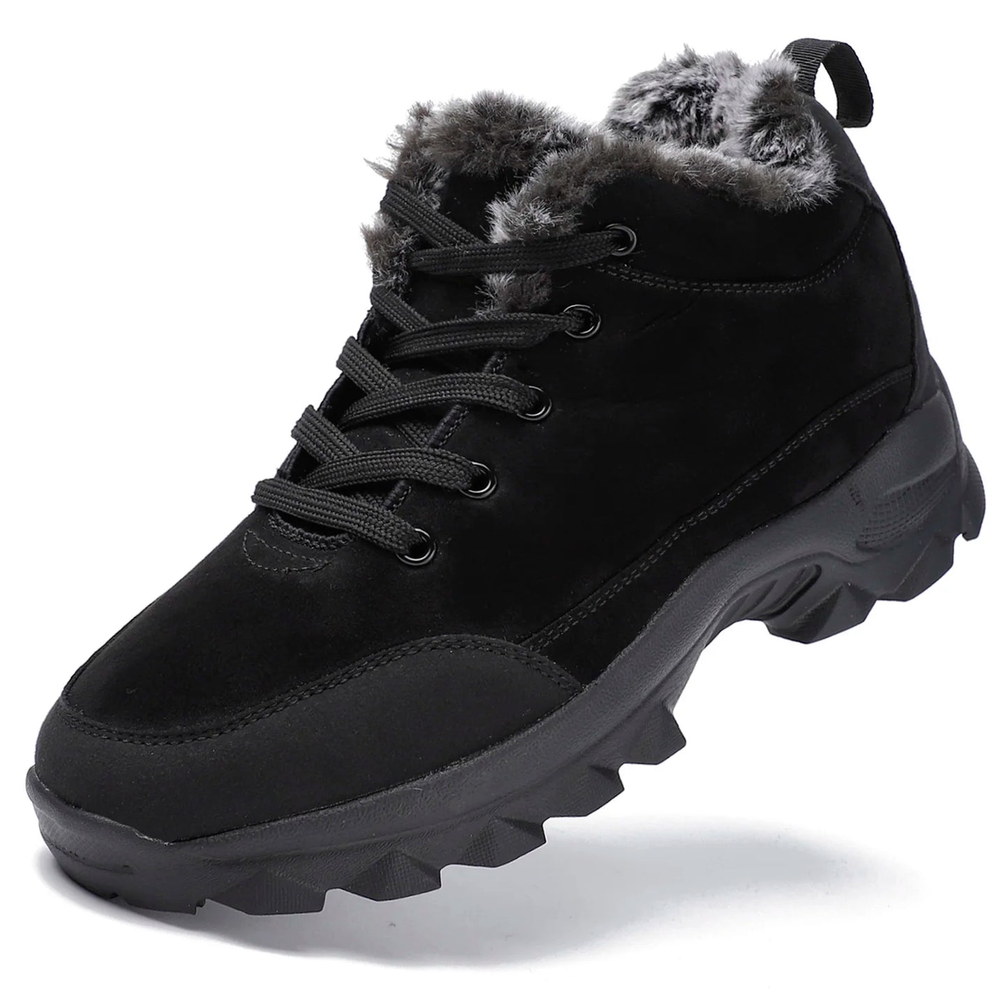 Mens Winter Snow Boots Warm Ankle Boots With Fur Male Outdoor Sneakers Botas Hombre Botines Cold We 4