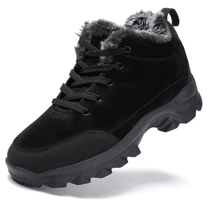Mens Winter Snow Boots Warm Ankle Boots With Fur Male Outdoor Sneakers Botas Hombre Botines Cold We 4