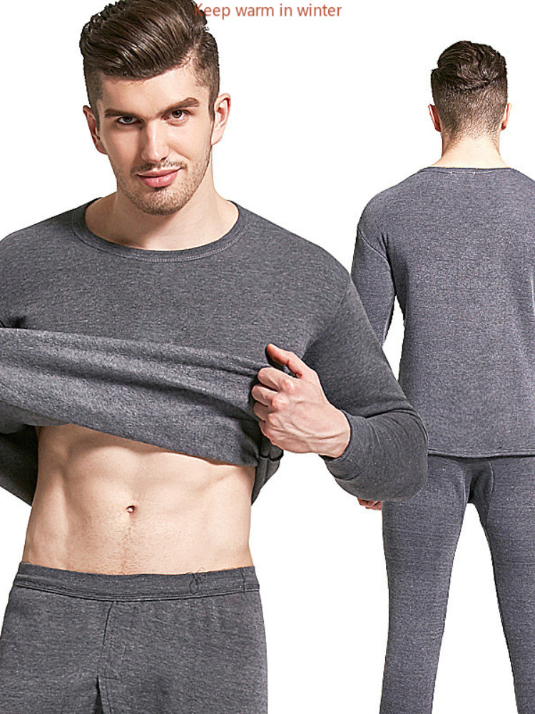 Men's Winter Thermal Underwear Long Set, Keep Warm Tops and Pants, Thick Comfortable Thermo Underwear Clothes