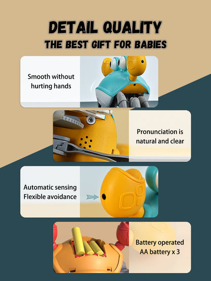 Crawling Crab Baby Toy Interactive Musical Toy With Lights  Dancing Moves For Toddlers AutoSensing  3