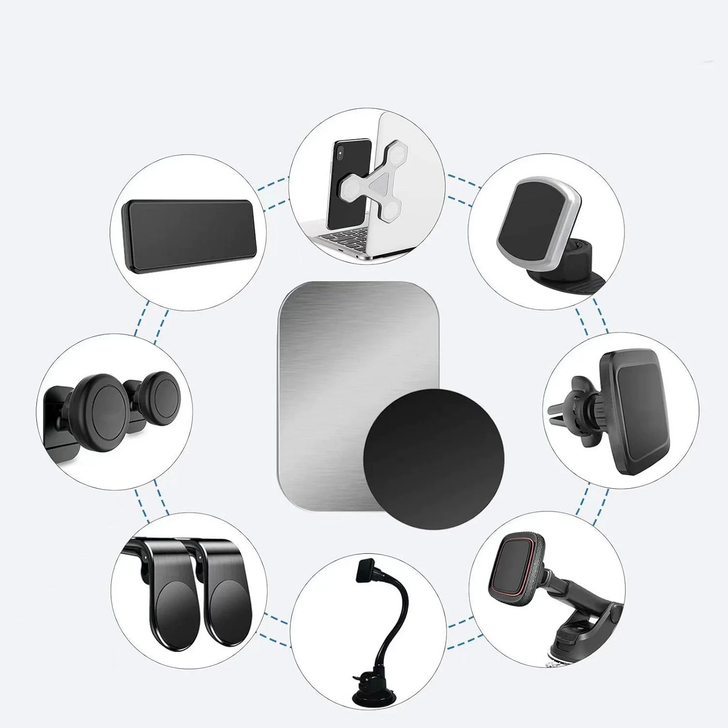 Universal Magnetic Metal Plate For Phone Holder Iron Sheet Sticker For Secure Mobile Stand And Moun 1