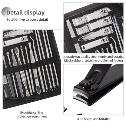 Professional Nail Scissors Grooming Kit Stainless Steel Manicure Set Pedicure Kit Beauty Tools Cutt 2
