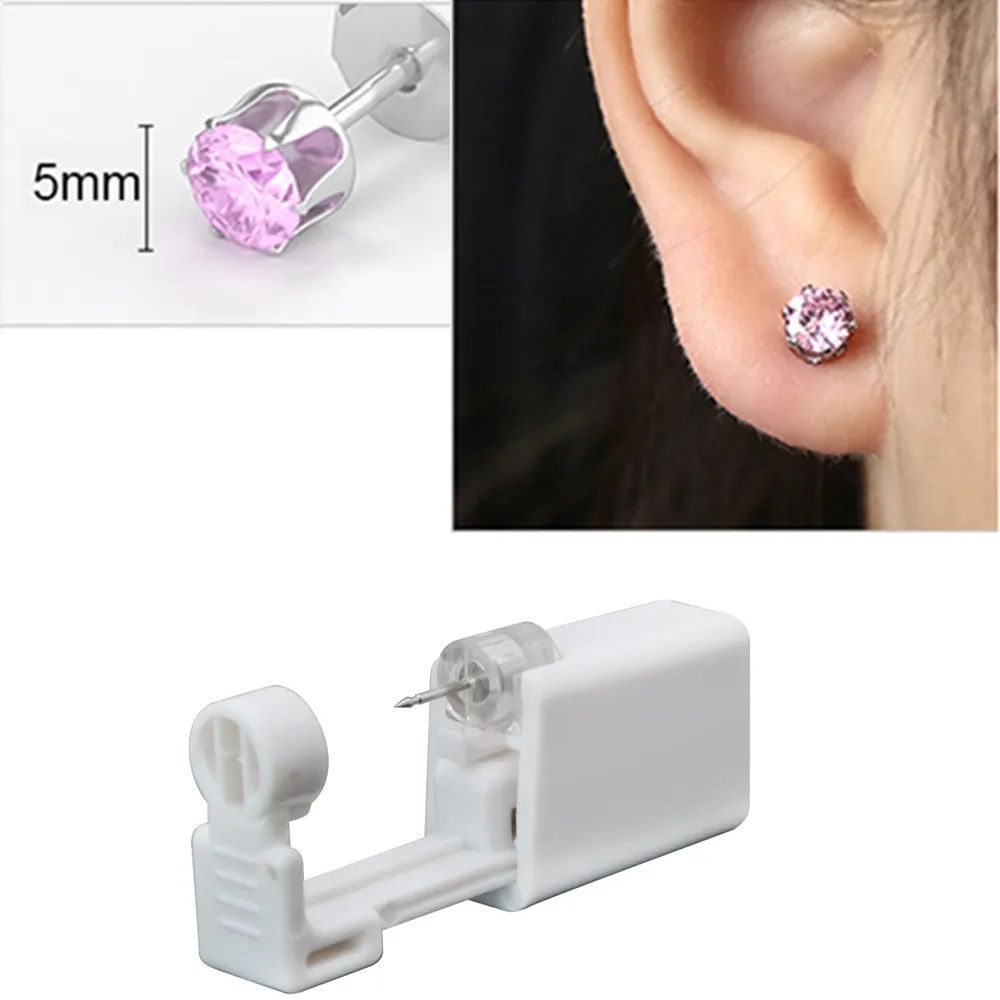 Disposable Sterile Ear Piercing Kit Cartilage Tragus Helix Gun With No Pain  124Pcs Piercer Tool  S 20