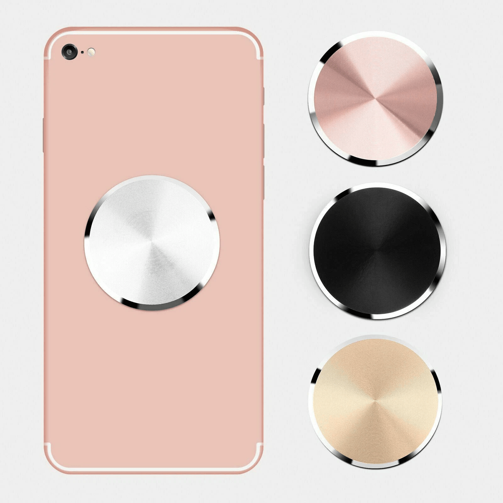 2Pack Metal Plate Adhesive Sticker Replace For Magnetic Car Mount Phone Holder 7