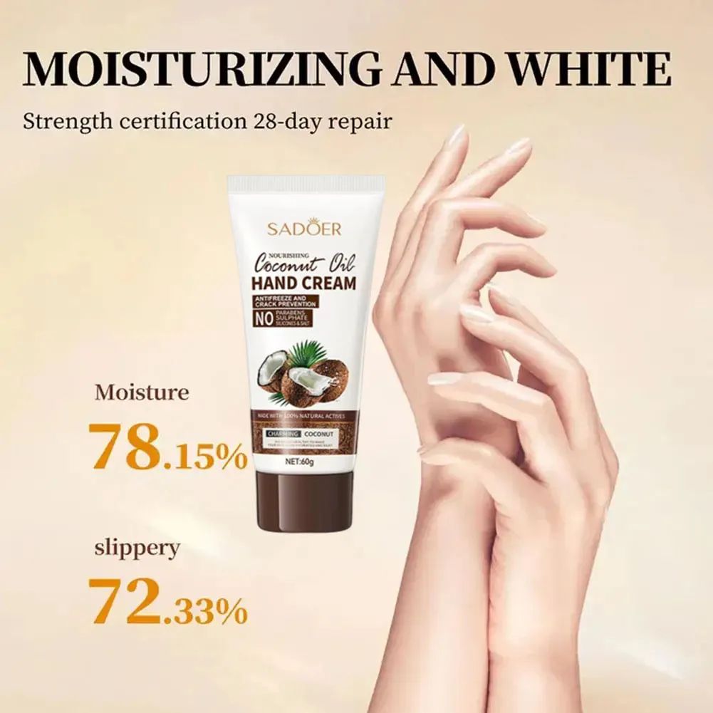 AntiWrinkle Hand Cream With Coconut Oil  Moisturizing Skin Care Serum 3