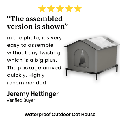 Waterproof Outdoor Cat House Feral Cat Shelter With Cold Resistance 5