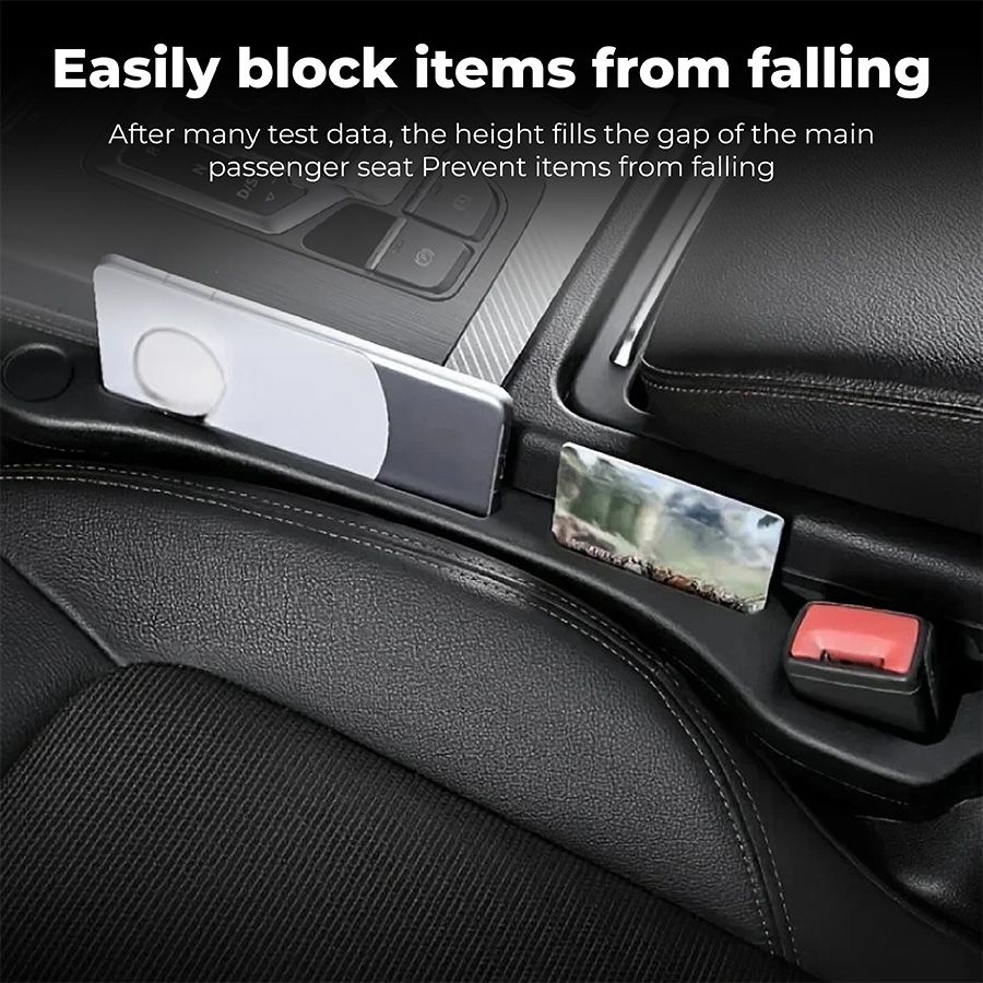 Car Seat Gap Filler Elastic Center Console  Side Crevice Filler Strip Drop Blocker For Phones  Keys