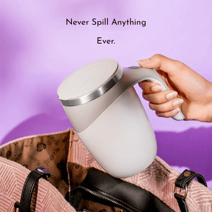 Rechargeable Automatic Coffee Cup: Portable Electric Stainless Steel Mug with Magnetic Stirring - Perfect for Home Use