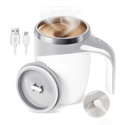 Rechargeable Automatic Coffee Cup Portable Electric Stainless Steel Mug With Magnetic Stirring  Per 6