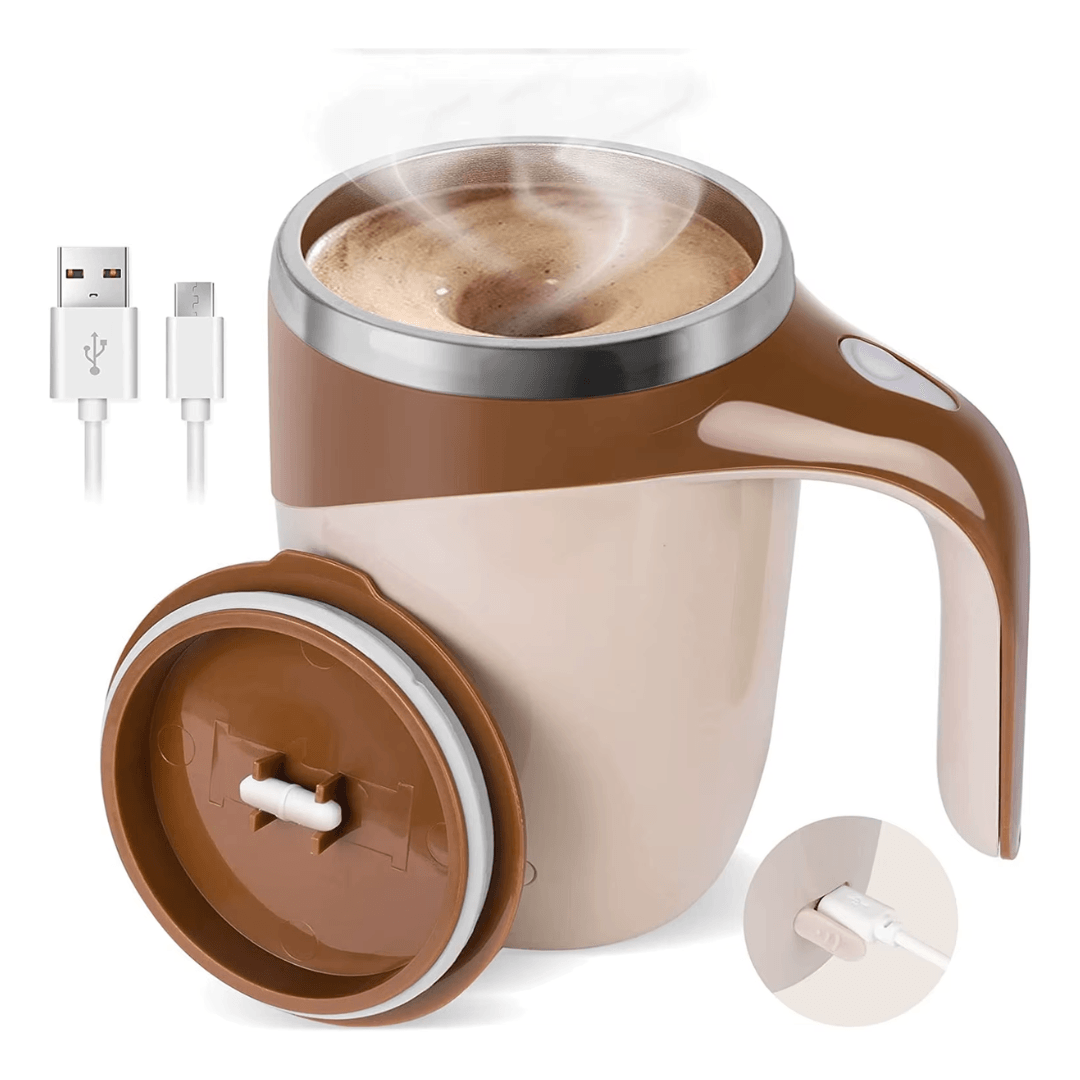 Rechargeable Automatic Coffee Cup Portable Electric Stainless Steel Mug With Magnetic Stirring  Per 7