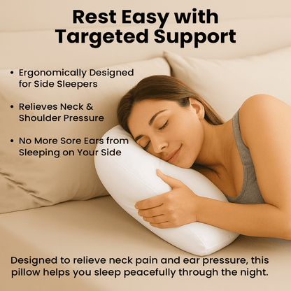 Orthopedic Side Sleeper Pillow With Ear Hole 1