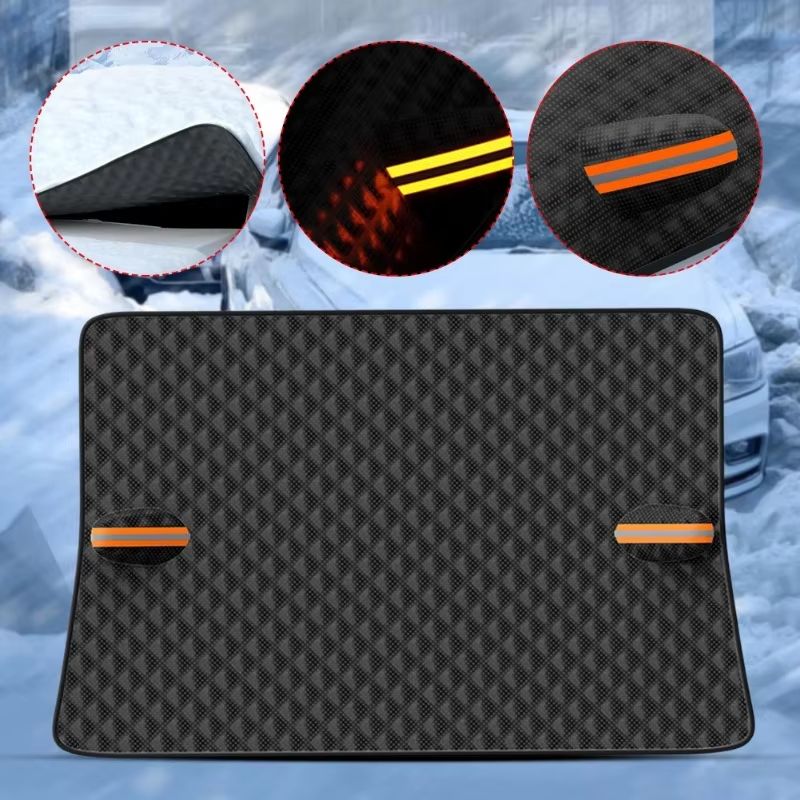 Magnetic Car Windshield Snow Cover  Large AntiFreeze Windshield Protector 3