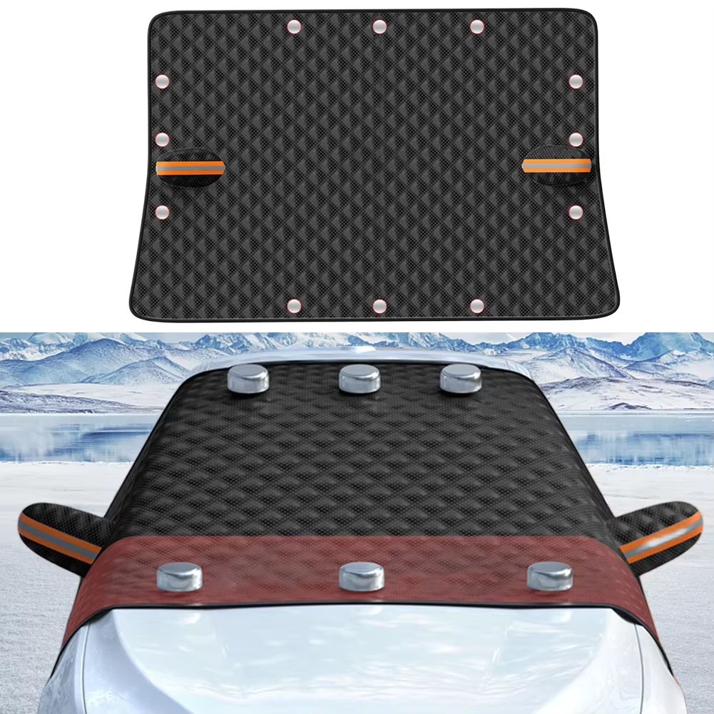 Magnetic Car Windshield Snow Cover  Large AntiFreeze Windshield Protector 2