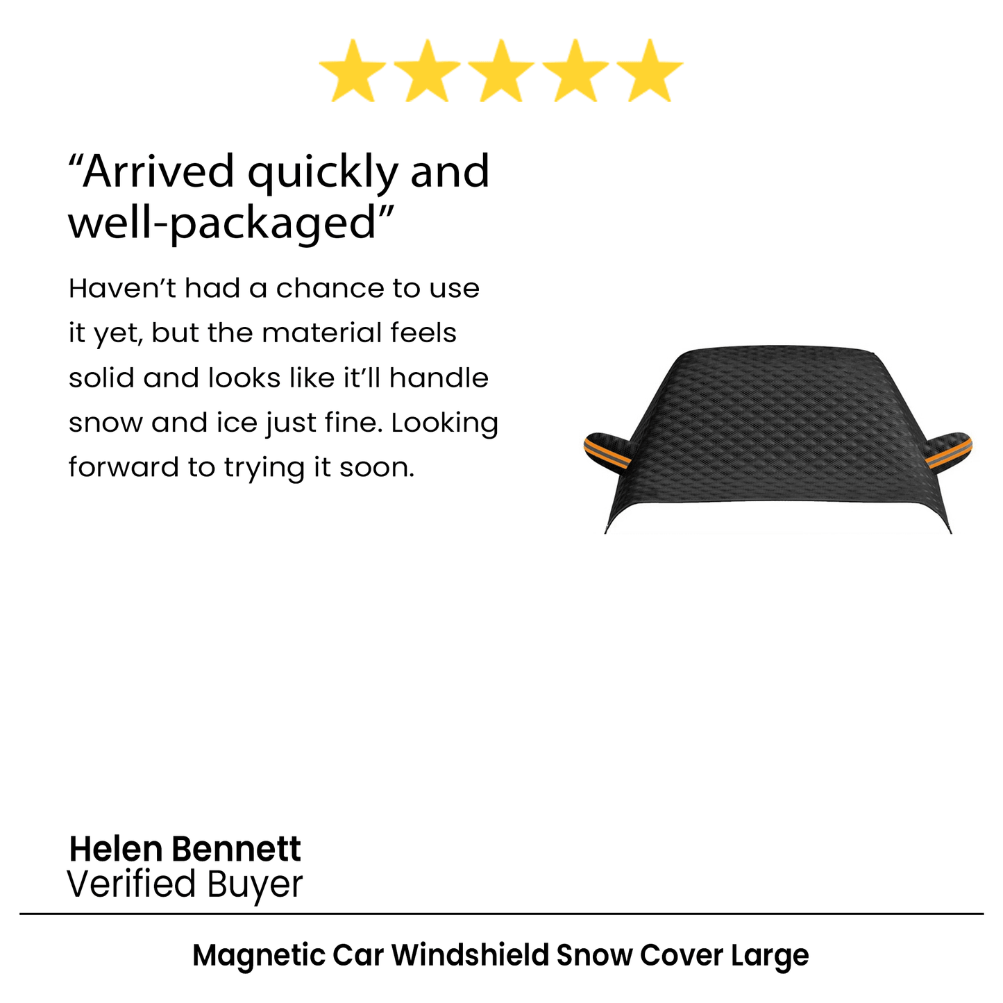 Magnetic Car Windshield Snow Cover Large AntiFreeze Windshield Protector 13