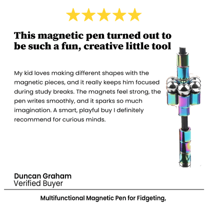 Multifunctional Magnetic Pen For Fidgeting Relieve Stress  Anxiety Cool Office Gift 9