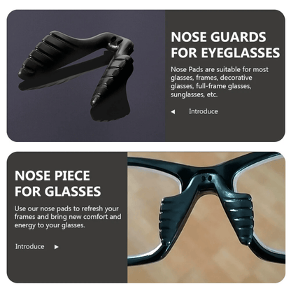 Invisible Antislip Silicone Nose Pads Stick On For Eyeglasses Sunglasses  Reading Glasses Soft Adhe