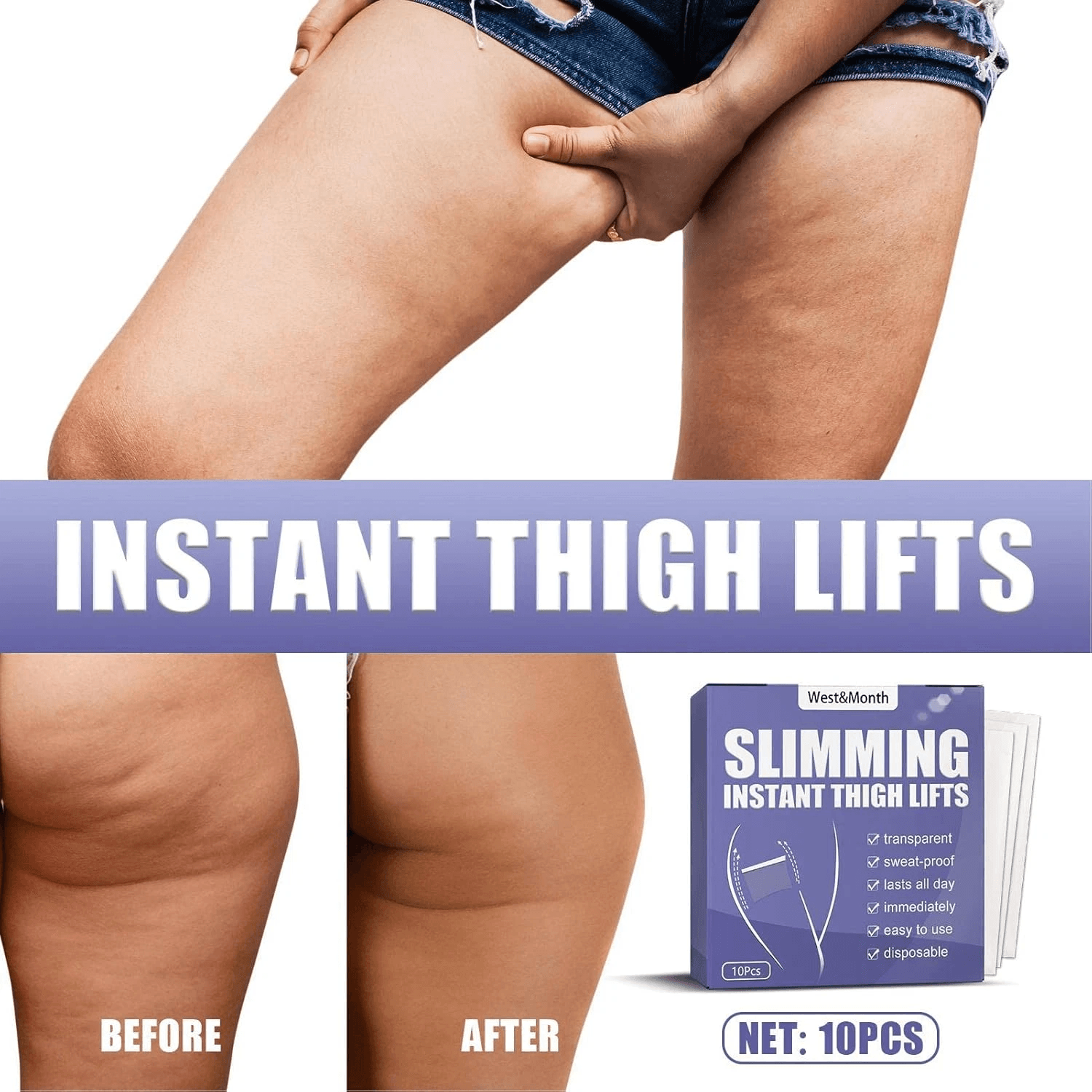 Thigh Lift Tape  Cellulite Patch  Instant Tightening For Inner Thigh And Loose Skin 7