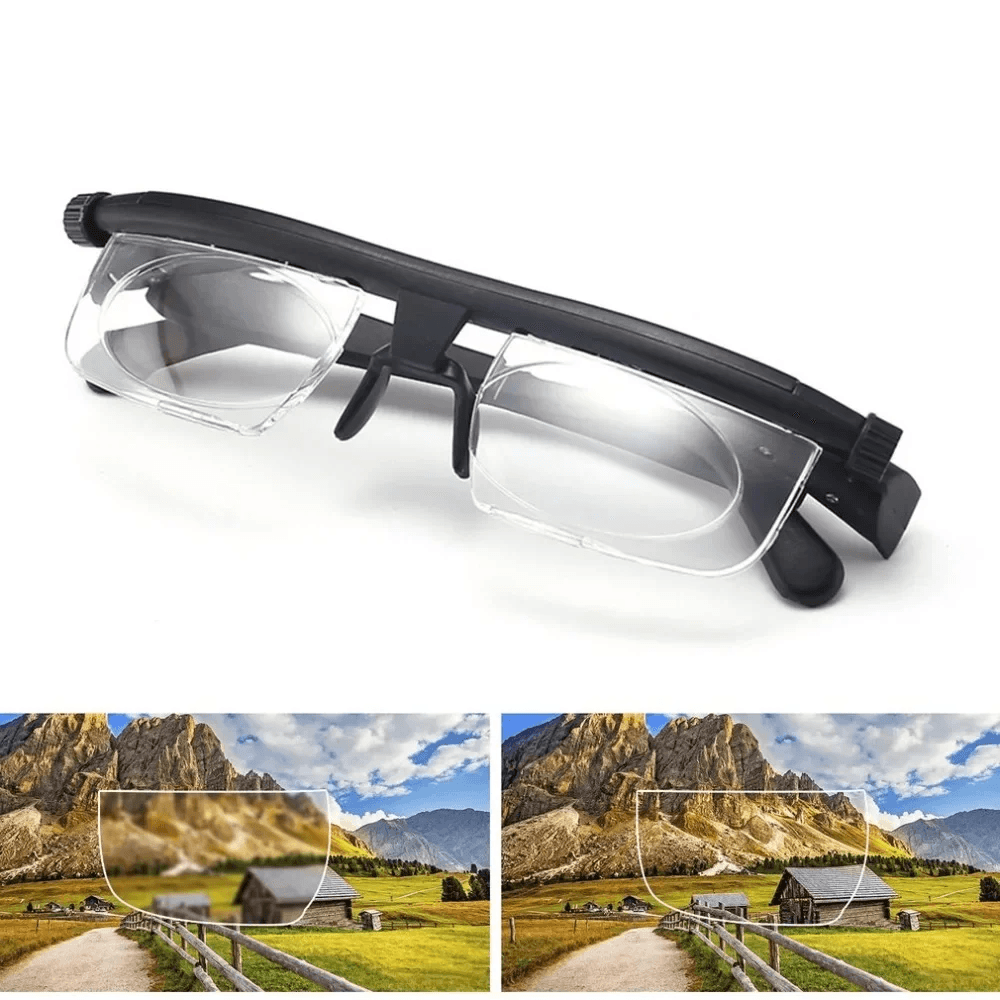 Dial Adjustable Glasses  Variable Focus Reading  Distance Vision Eyeglasses For Men  Women 7