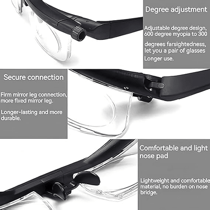 Dial Adjustable Glasses  Variable Focus Reading  Distance Vision Eyeglasses For Men  Women 5