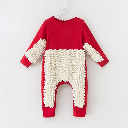 Adorably Funny Baby Mop Romper  Fun  Functional  Perfect Baby Shower Gift 4