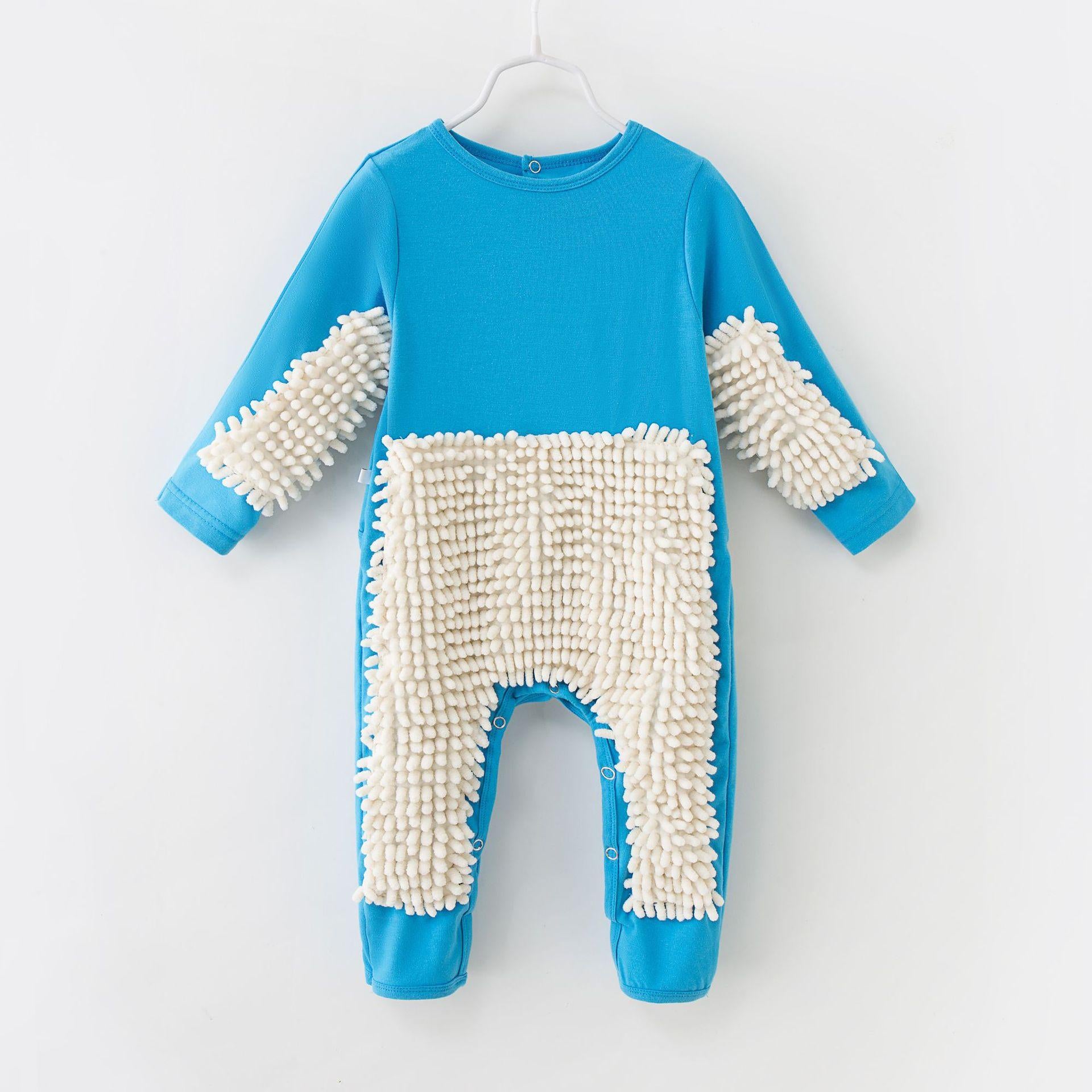 Adorably Funny Baby Mop Romper  Fun  Functional  Perfect Baby Shower Gift 5