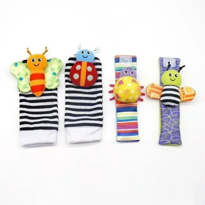 Multicolor Baby Wrist Rattle  Foot Finder Set  Perfect Newborn  Toddler Gift 5