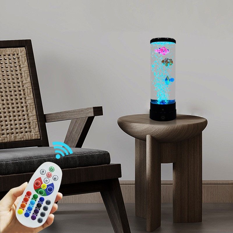 Colorful Jellyfish Lava Lamp  Glowing Jellyfish Mood Light  Jellyfish Lamp For Side Table  Jellyfis 7