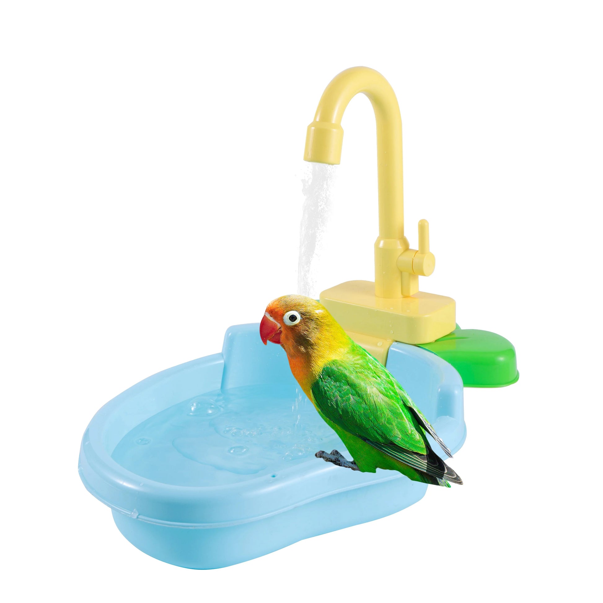 Automatic Bird Bath Tub For Parrots  Parakeets Multifunctional Pet Spa Pool With Faucet  Cleaning T 1