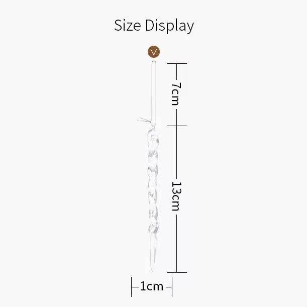 Crystal Clear Christmas Tree Icicle Ornaments Shatterproof Holiday Decor Elegant Winter Touch 5