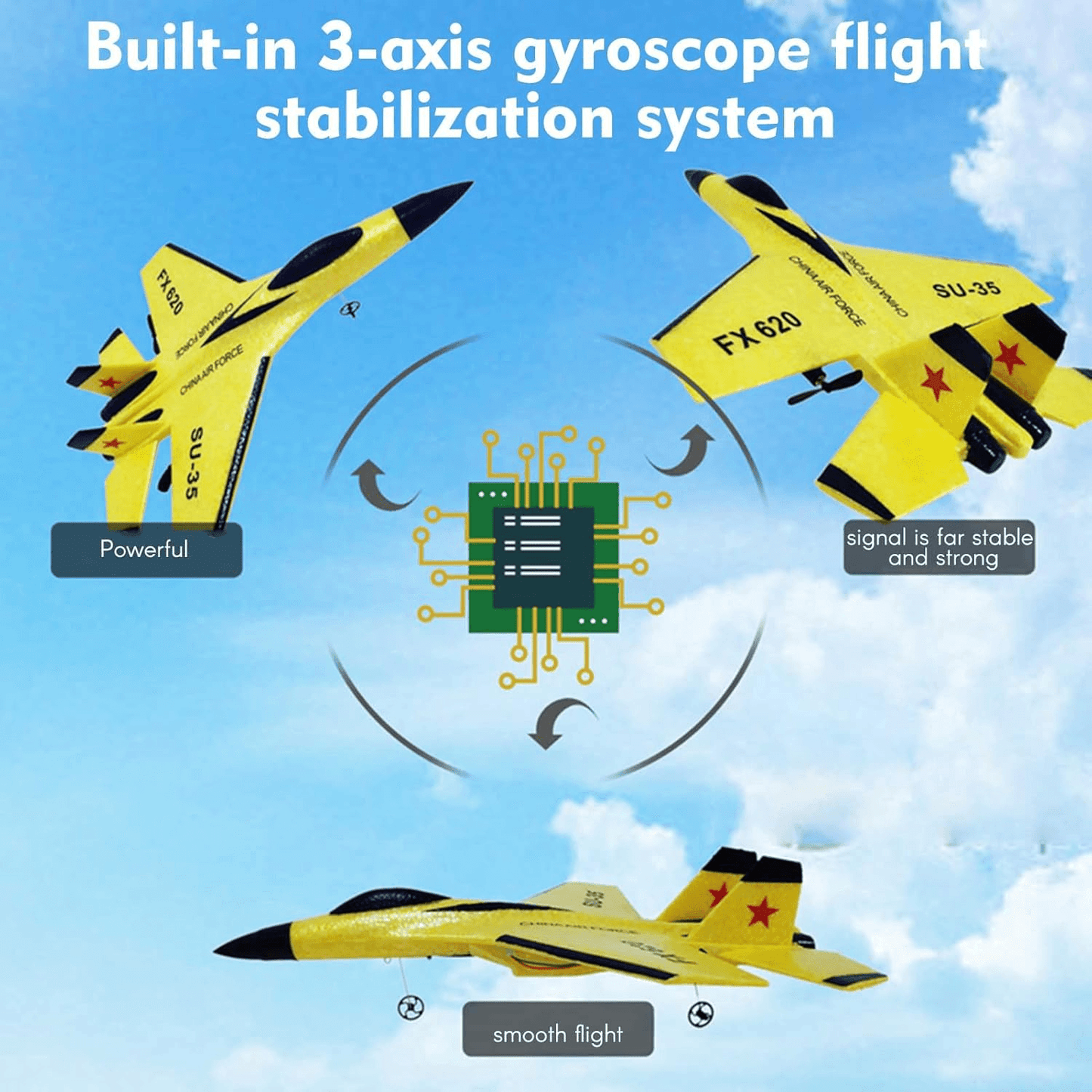 RC Plane 24G Remote Control Fighter Jet High Speed Flying Toy 5