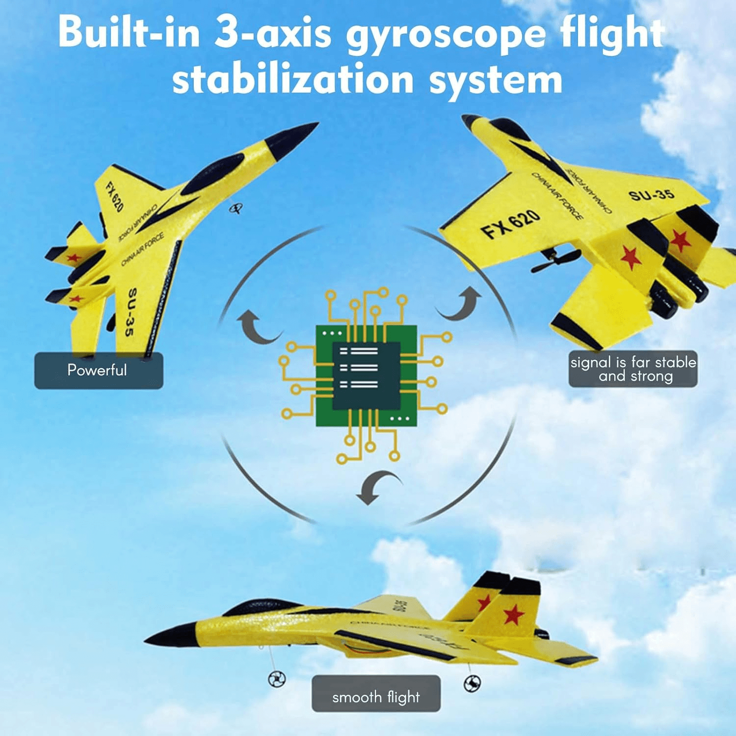 RC Plane 24G Remote Control Fighter Jet High Speed Flying Toy 5