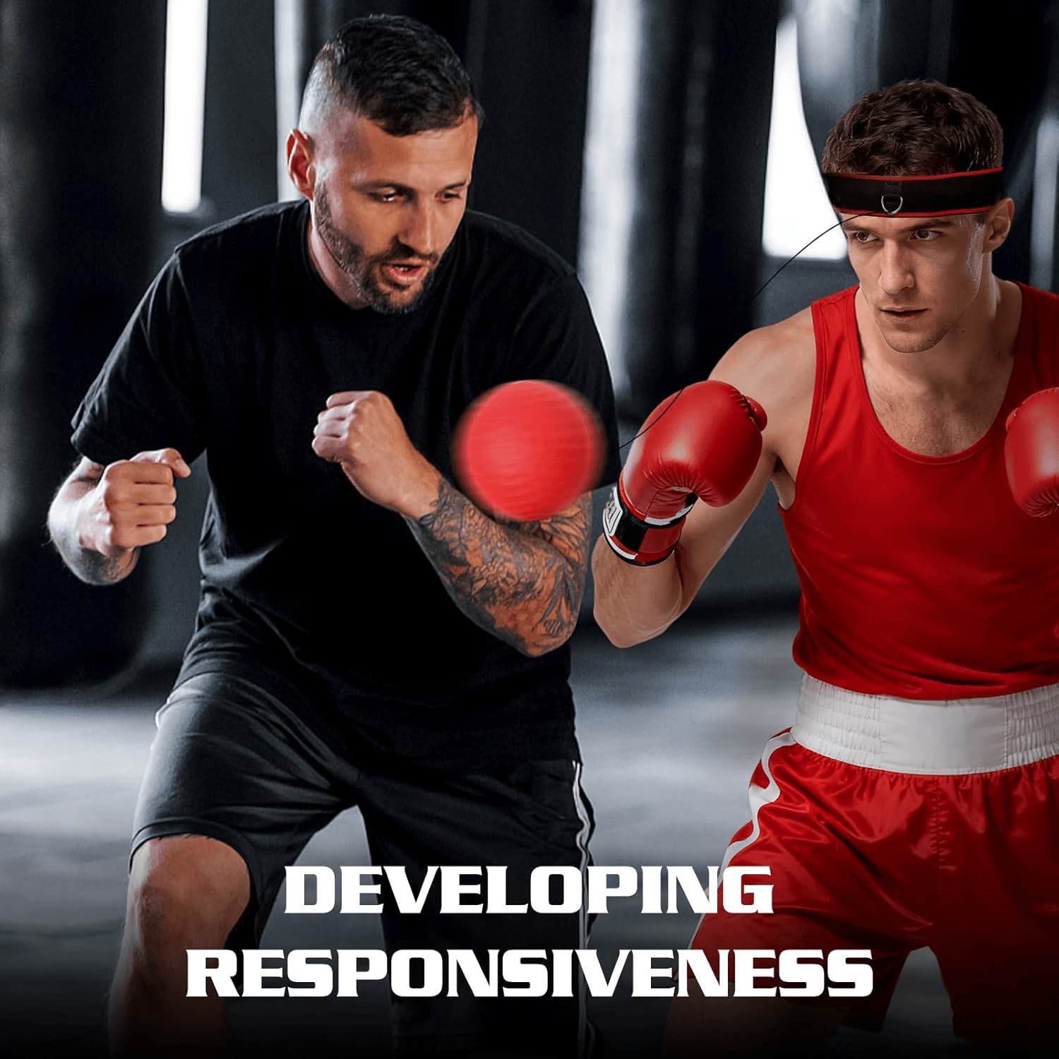 Boxing Reflex Ball Headband 2