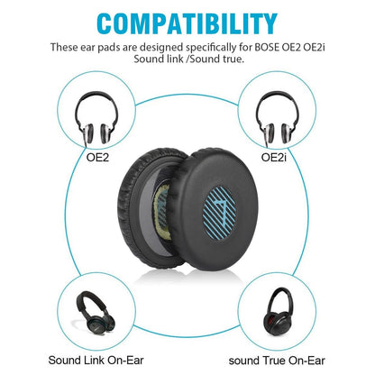 Replacement Ear Pads For Bose OE2 OE2i SoundLink SoundTrue OnEar  Memory Foam Cushions Protein Leat 3