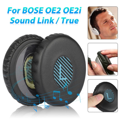 Replacement Ear Pads For Bose OE2 OE2i SoundLink SoundTrue OnEar  Memory Foam Cushions Protein Leat 4