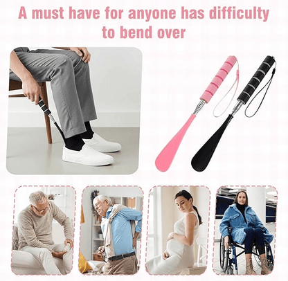 Premium Telescopic Stainless Steel Shoe Horn With NonSlip Handle 5