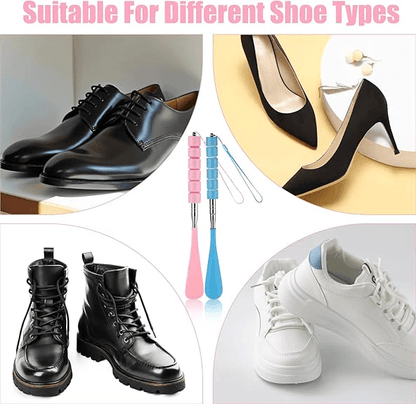 Premium Telescopic Stainless Steel Shoe Horn With NonSlip Handle 9