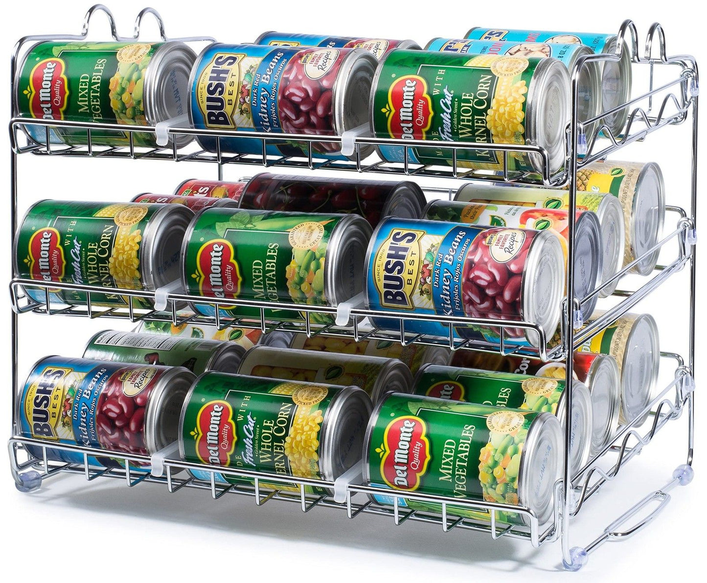 Stackable Can Rack Organizer For Pantry Holds Cans Utopia Kitchen Durable Can Organizer Storage Rac 8