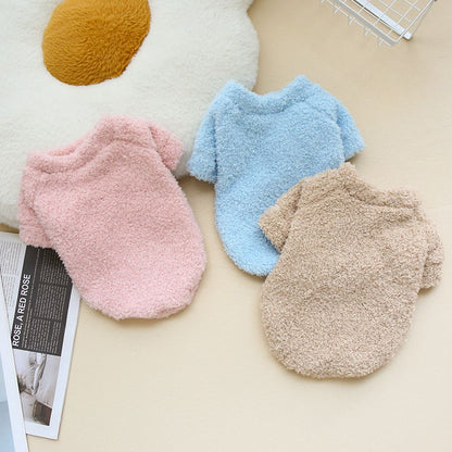 Double Sided Cloud Plush Dog Sweater  Autumn Winter Pet Coat 10